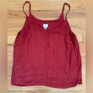 Satin cheetah top
